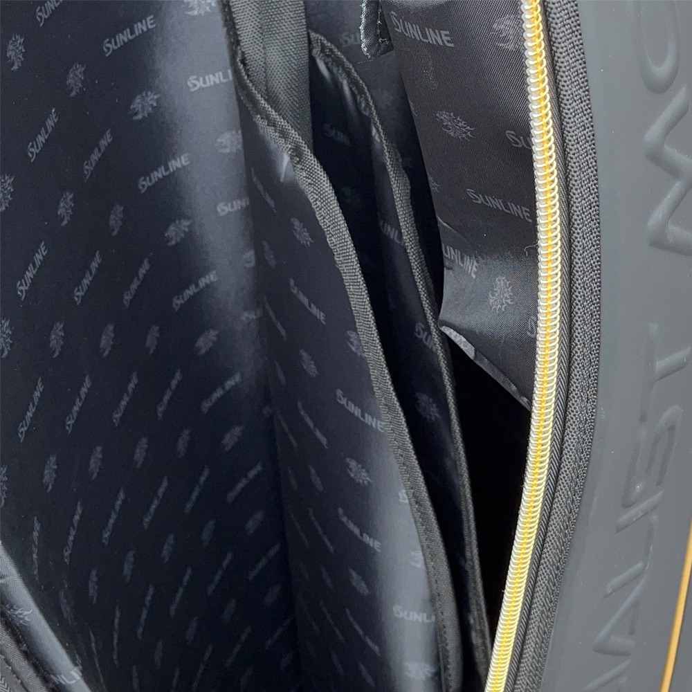 中壢鴻海釣具【SUNLINE】SFB-0461 黑色/白色釣竿袋#140CM (24年秋磯款)-細節圖6