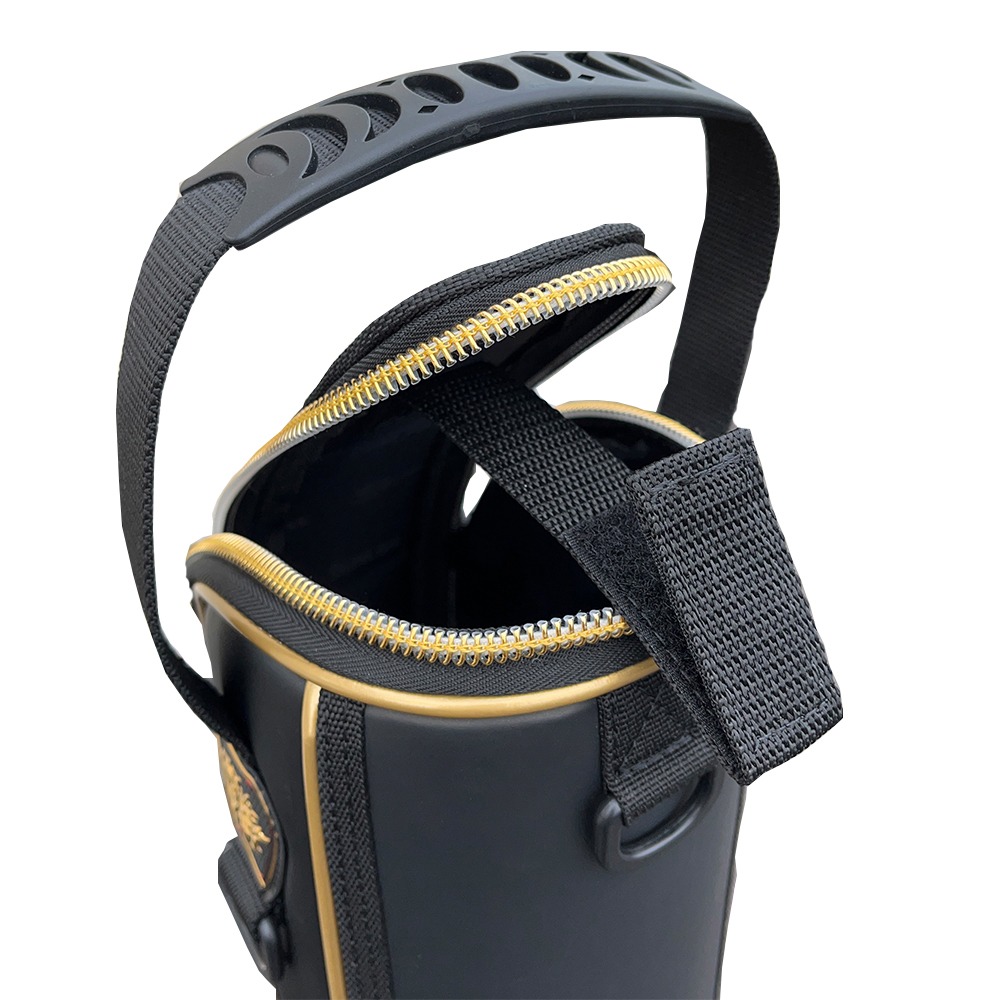 中壢鴻海釣具【SUNLINE】SFB-0461 黑色/白色釣竿袋#140CM (24年秋磯款)-細節圖7