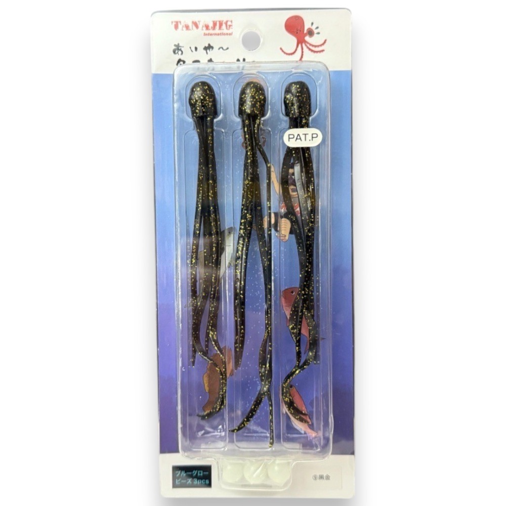 中壢鴻海釣具【TANAJIG】 日本 あいや〜タコカーリー 游動丸章魚假餌-規格圖11