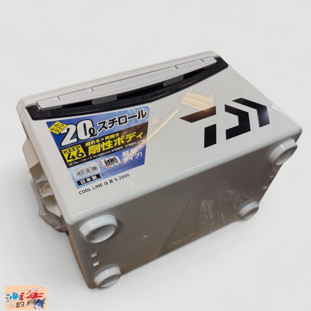 中壢鴻海釣具【DAIWA】 COOL LINE ALPHA 3 S2000 黑白色/紅白色冰箱 20L-細節圖6