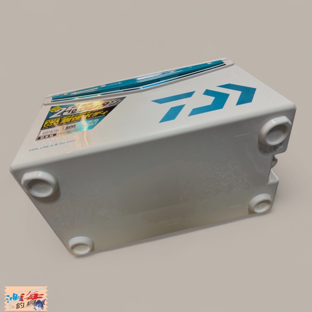 中壢鴻海釣具【DAIWA】 COOL LINE ALPHA 3 GU2500 紅白色/綠白色斷熱材冰箱-細節圖6