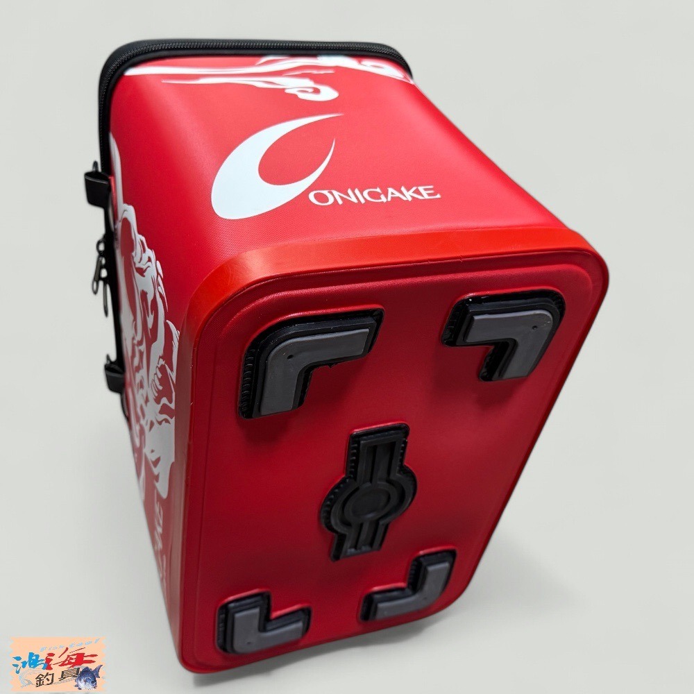 中壢鴻海釣具【ONIGAKE】YC121G 限量紅色誘餌桶#40CM-細節圖6
