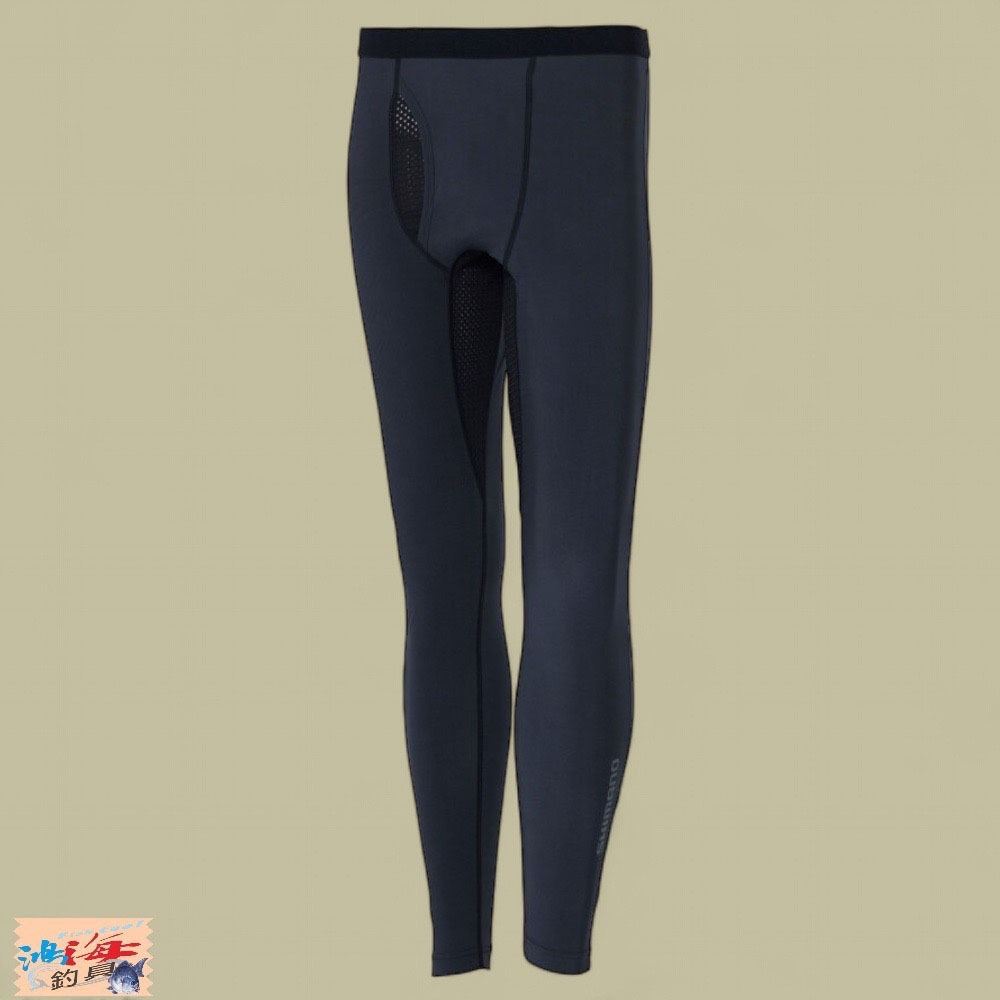 中壢鴻海釣具【SHIMANO】 IN-042X 黑色防潑水內搭褲(24年春夏款)-細節圖2