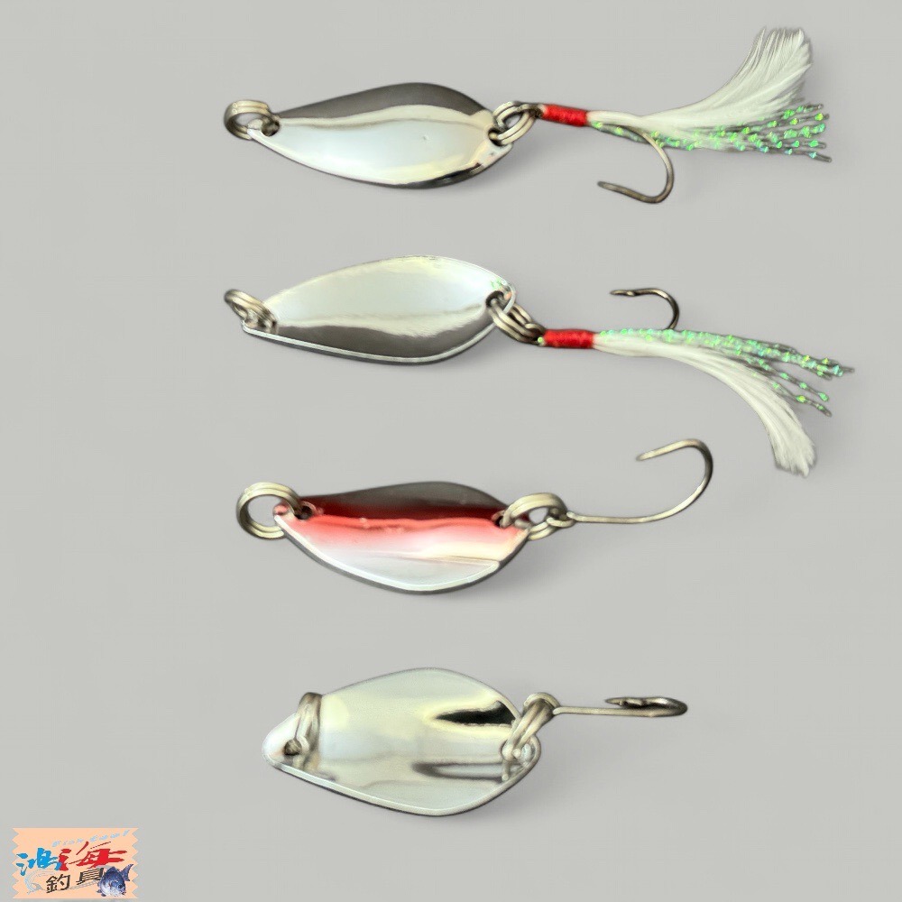 中壢鴻海釣具 spoon 2.5~3.5cm/3~5g 路亞湯匙套組(12支入)-細節圖3