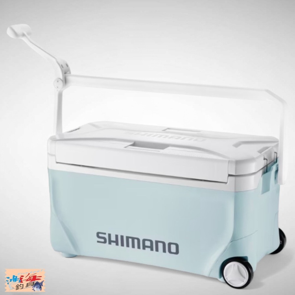 中壢鴻海釣具【SHIMANO】NS-D25Y SPAZA BASIS 250 附滑輪 白色底一面真空冰箱-細節圖4