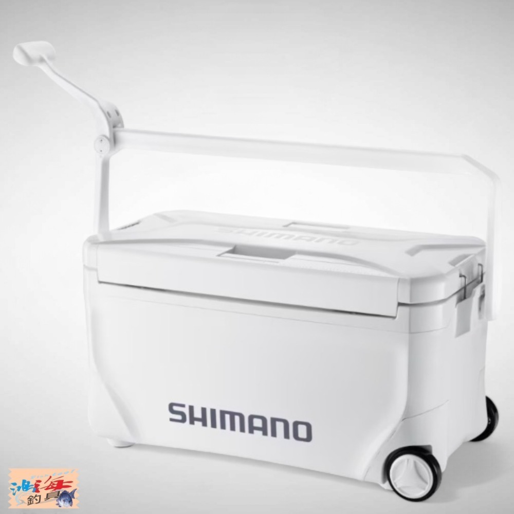中壢鴻海釣具【SHIMANO】NS-D25Y SPAZA BASIS 250 附滑輪 白色底一面真空冰箱-規格圖9