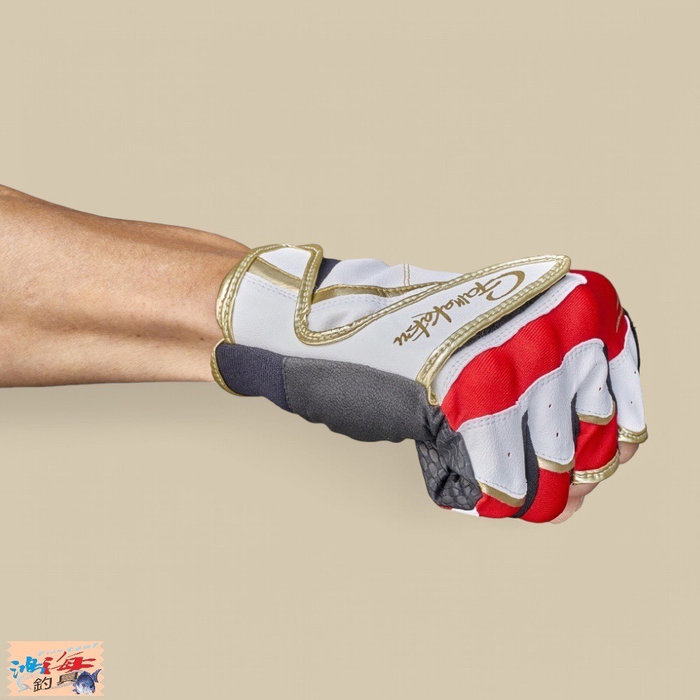 中壢鴻海釣具【gamakatsu】GM-7303 (3本切)  三指釣魚手套 (24秋冬款)-細節圖7