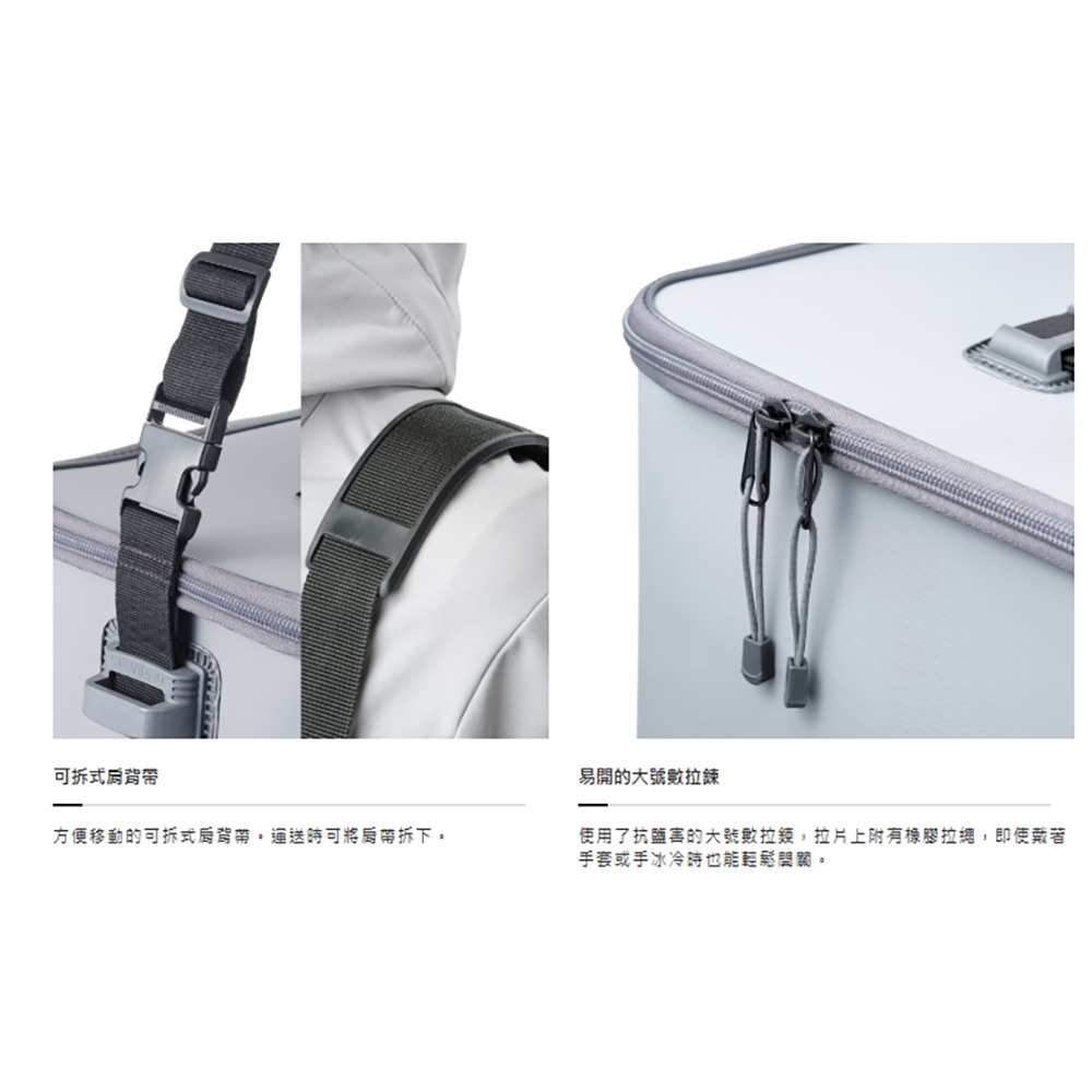 中壢鴻海釣具【SHIMANO】 BK-075X 黑色置物袋 (24秋磯款) 攜帶箱 置物箱-細節圖4