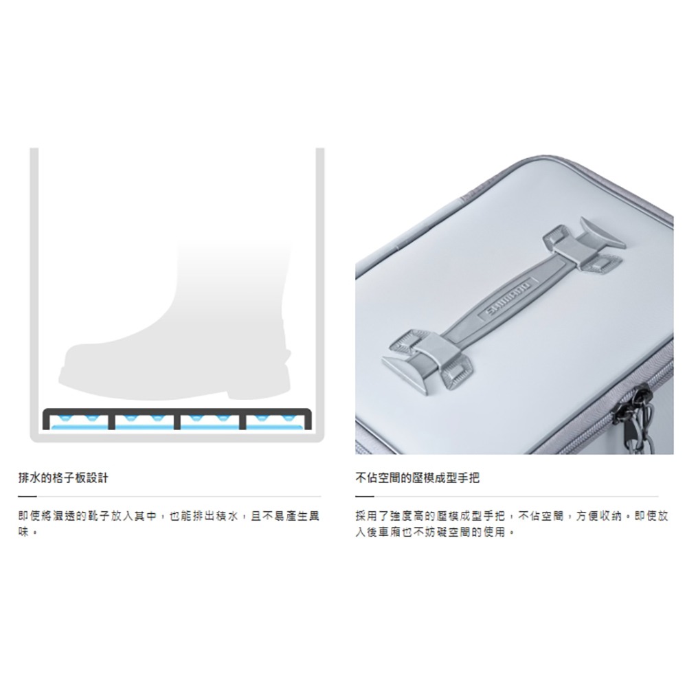 中壢鴻海釣具【SHIMANO】 BK-071X-長靴版 BK-077X-短筒版  黑色防滑鞋盒 置物袋 置物箱-細節圖9