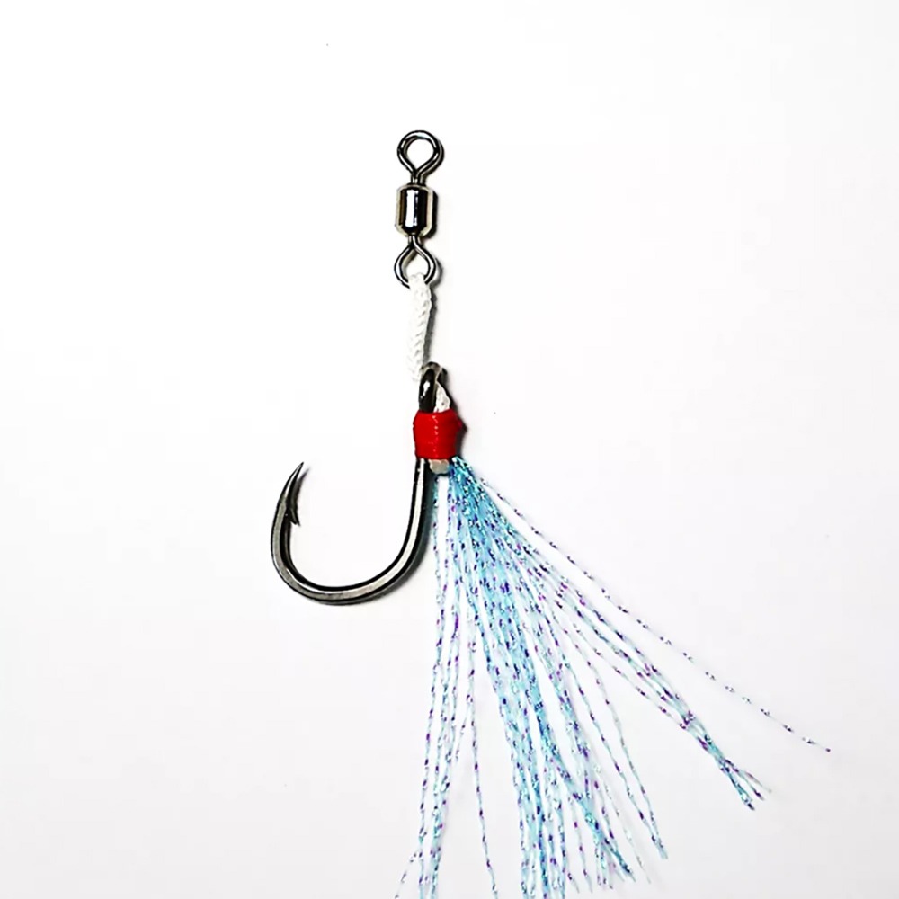 中壢鴻海釣具【鬼刃】SKH-0679岸拋鐵板單鈎組 (SHORE JIGGING) DKH-0679岸拋鐵板雙鈎組-細節圖3