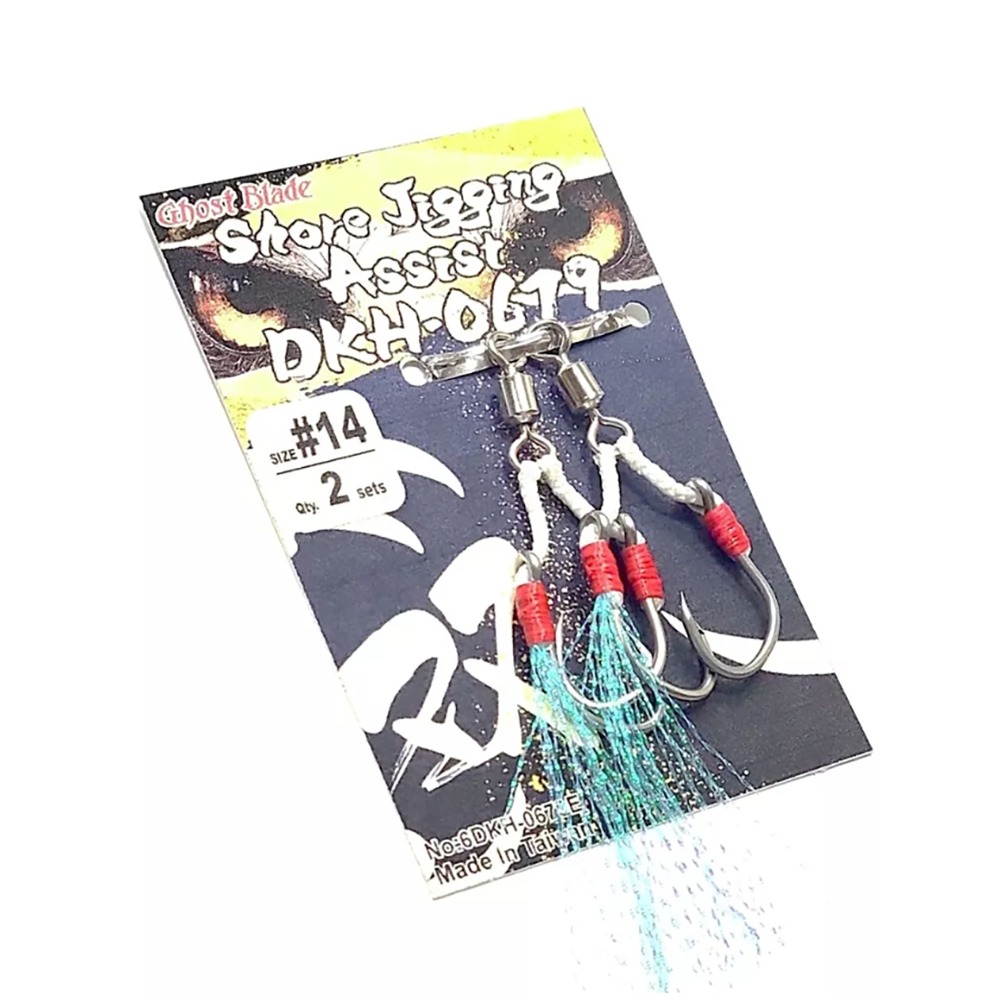 中壢鴻海釣具【鬼刃】SKH-0679岸拋鐵板單鈎組 (SHORE JIGGING) DKH-0679岸拋鐵板雙鈎組-細節圖5