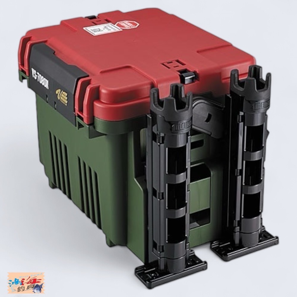 中壢鴻海釣具【MEIHO】明邦 VS-7080N SQUID PACKAGE 紅綠色工具箱 限定色套組-細節圖3