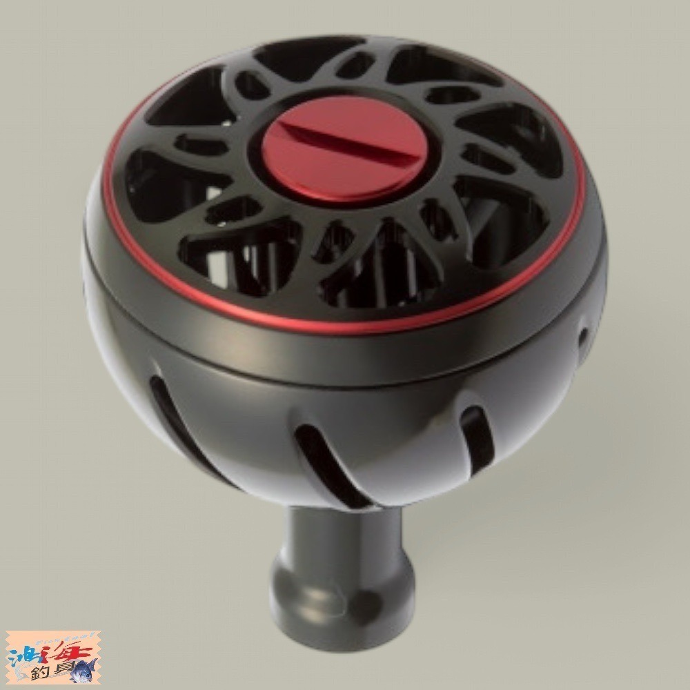 中壢鴻海釣具【DAIWA】SLP WORKS鋁合金 球型 L 改裝握丸#黑紅色 捲線器改裝握丸-細節圖3