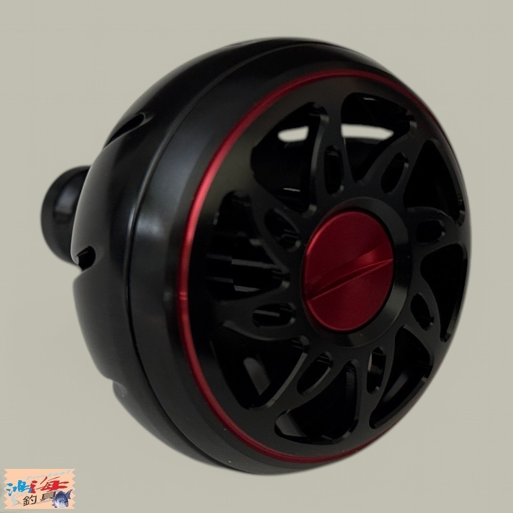 中壢鴻海釣具【DAIWA】SLP WORKS鋁合金 球型 L 改裝握丸#黑紅色 捲線器改裝握丸-細節圖4