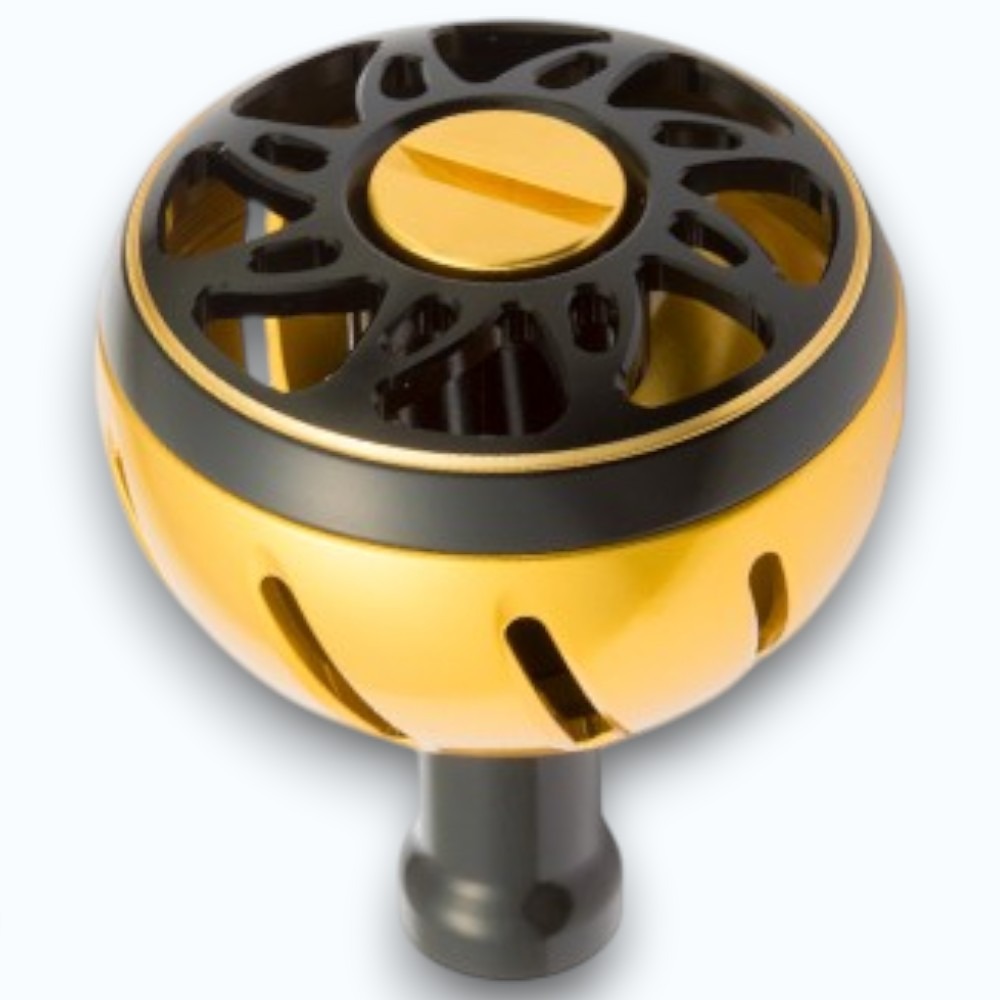 中壢紅海釣具【DAIWA】 SLP WORKS 鋁合金 球型 L-45mm 改裝握丸#黑紅色 捲線器改裝握丸-細節圖6