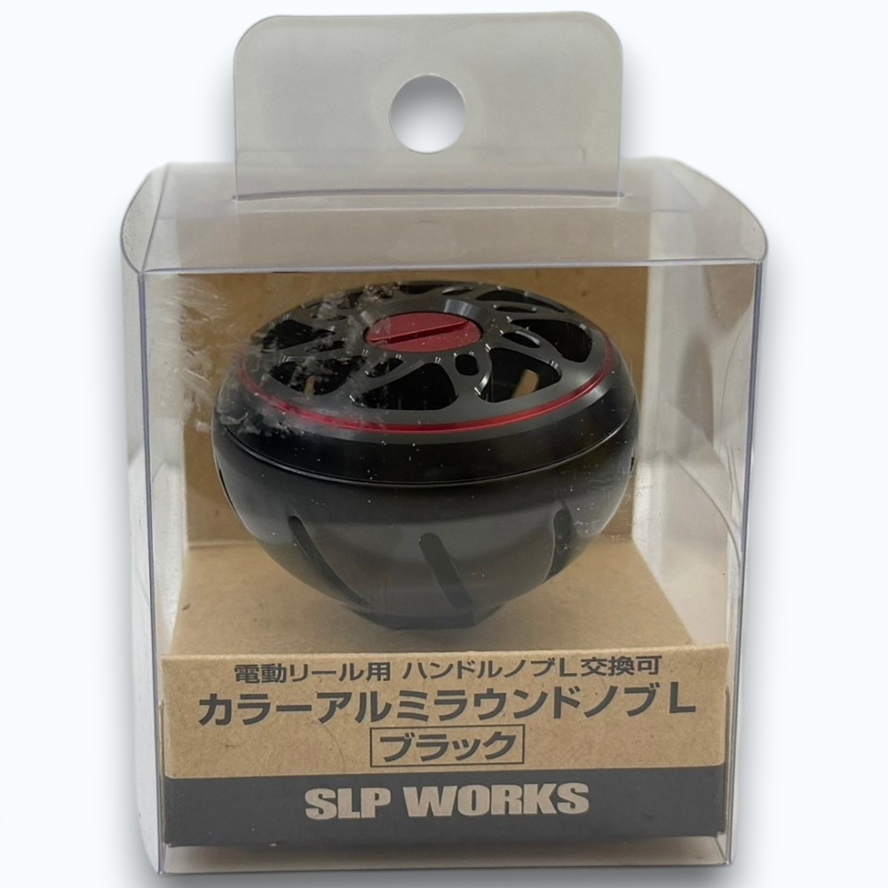 中壢紅海釣具【DAIWA】 SLP WORKS 鋁合金 球型 L-45mm 改裝握丸#黑紅色 捲線器改裝握丸-規格圖11