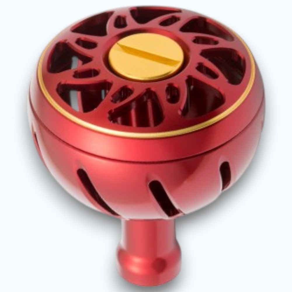 中壢紅海釣具【DAIWA】 SLP WORKS 鋁合金 球型 L-45mm 改裝握丸#黑紅色 捲線器改裝握丸-規格圖11