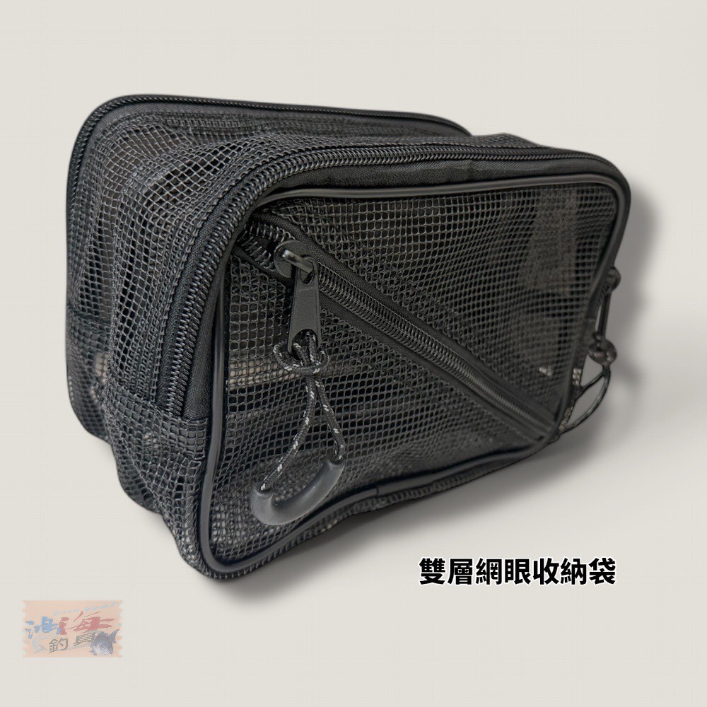 中壢鴻海釣具【WEFOX】網眼收納袋 網眼雙層收納袋 阿波袋 置物袋-細節圖8