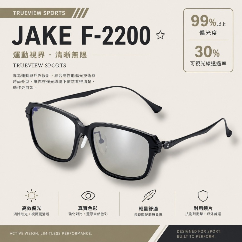 中壢鴻海釣具【Zeque by ZEAL OPTICS】 JAKE 系列 偏光鏡 釣魚用造型眼鏡 (25年新款)-規格圖7