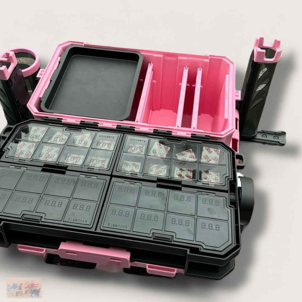 中壢鴻海釣具【吉作】多功能路亞箱 工具箱 多功能工具箱 收納箱 置物箱 船釣工具箱-細節圖4