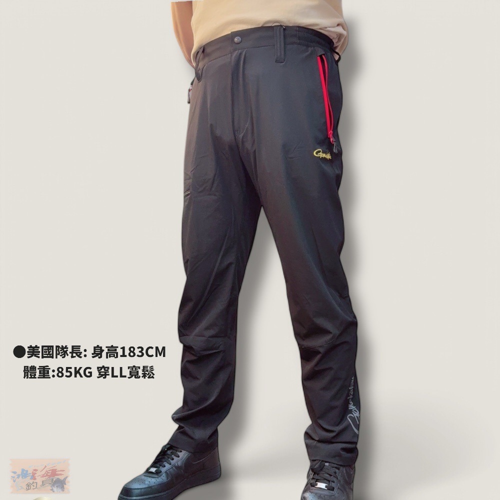 中壢鴻海釣具【gamakatsu】 GM-3777 輕盈彈性釣魚褲 薄款 (25年春夏款) GM3777-細節圖4