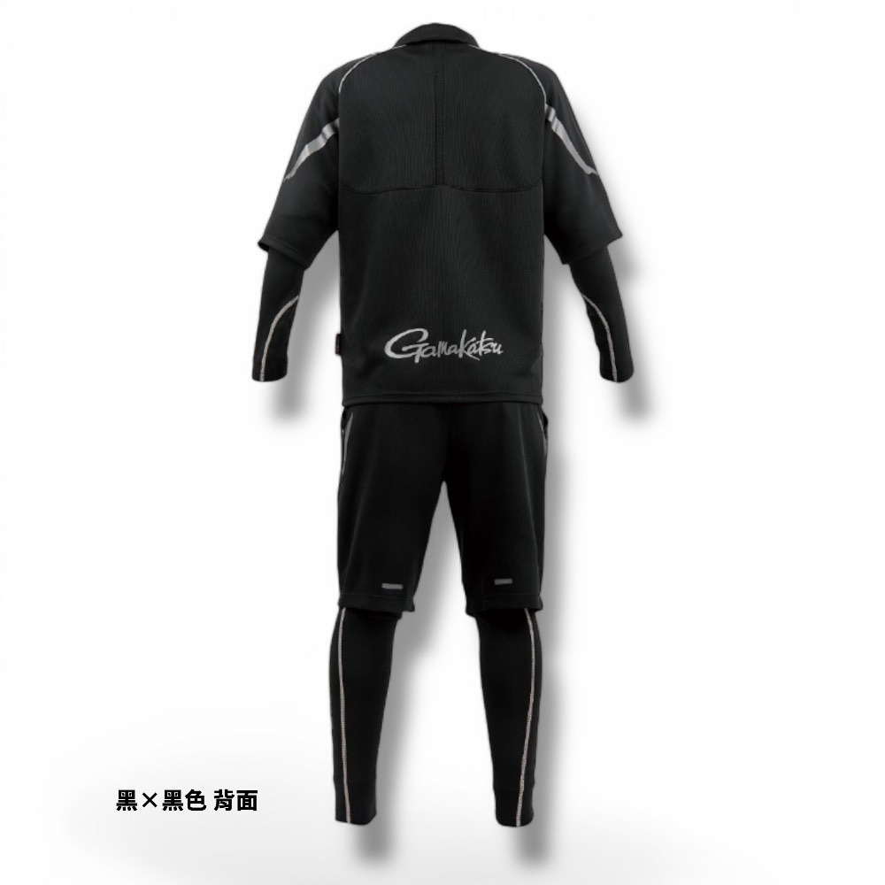 中壢鴻海釣具【gamakatsu】GM-3779 吸水速乾 彈性短袖+短褲套裝(袖套+腿套) (25年款) GM3779-細節圖3