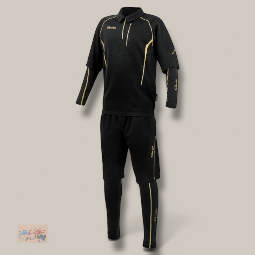 中壢鴻海釣具【gamakatsu】GM-3779 吸水速乾 彈性短袖+短褲套裝(袖套+腿套) (25年款) GM3779-規格圖11