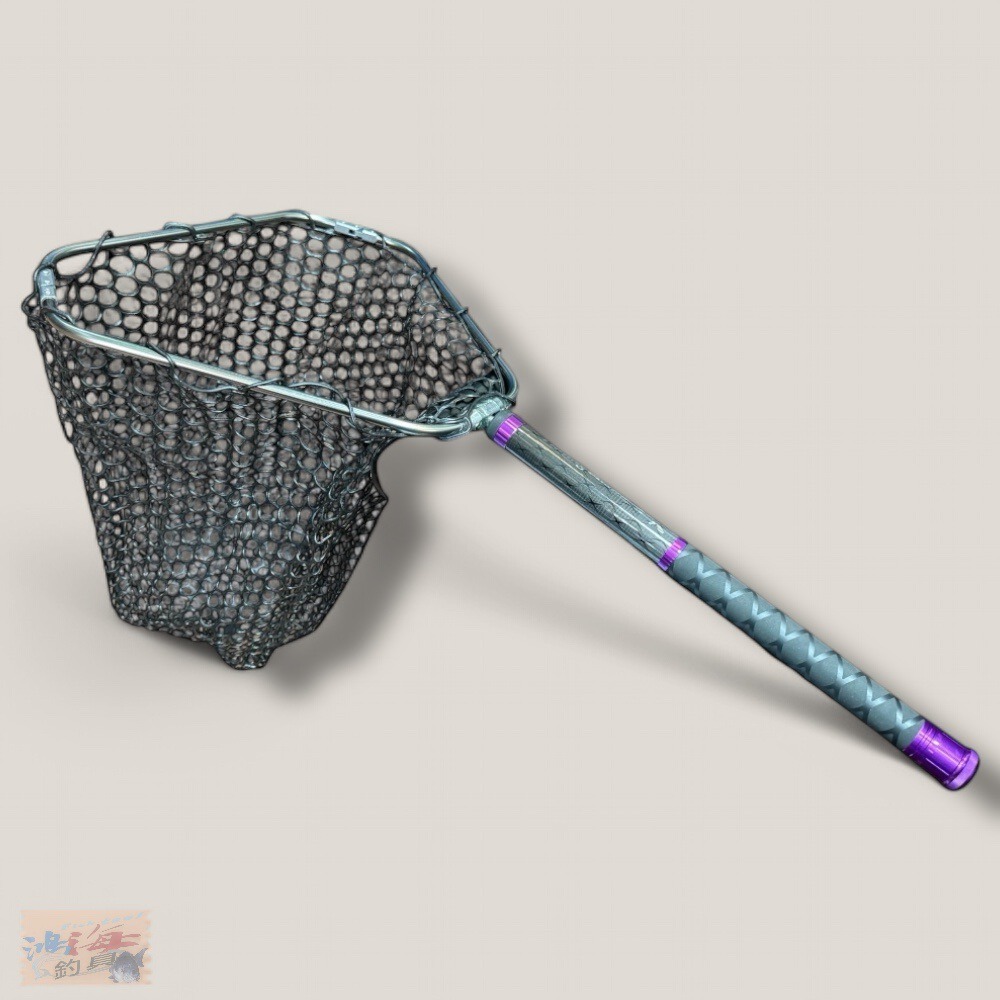 中壢鴻海釣具【吉作】狂人碳纖維 彈射撈網 180 210-細節圖6