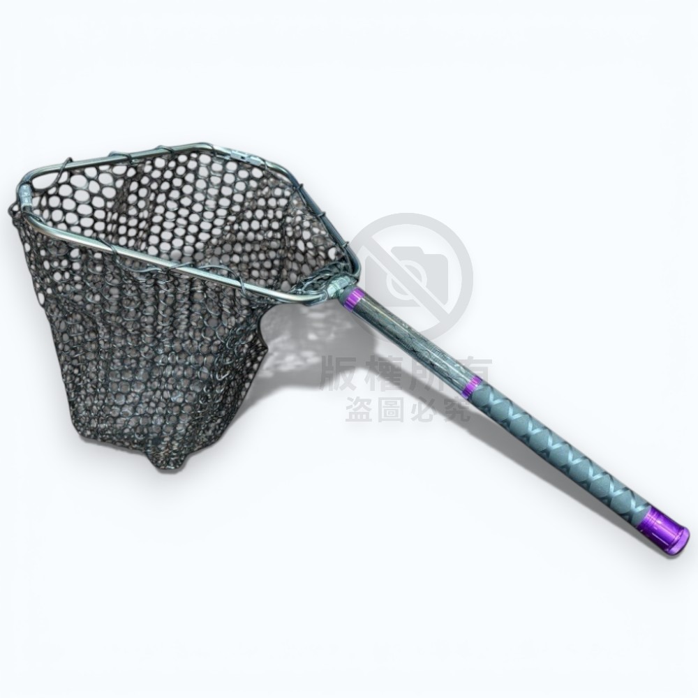 中壢鴻海釣具【吉作】狂人碳纖維 彈射撈網 180 210-細節圖6