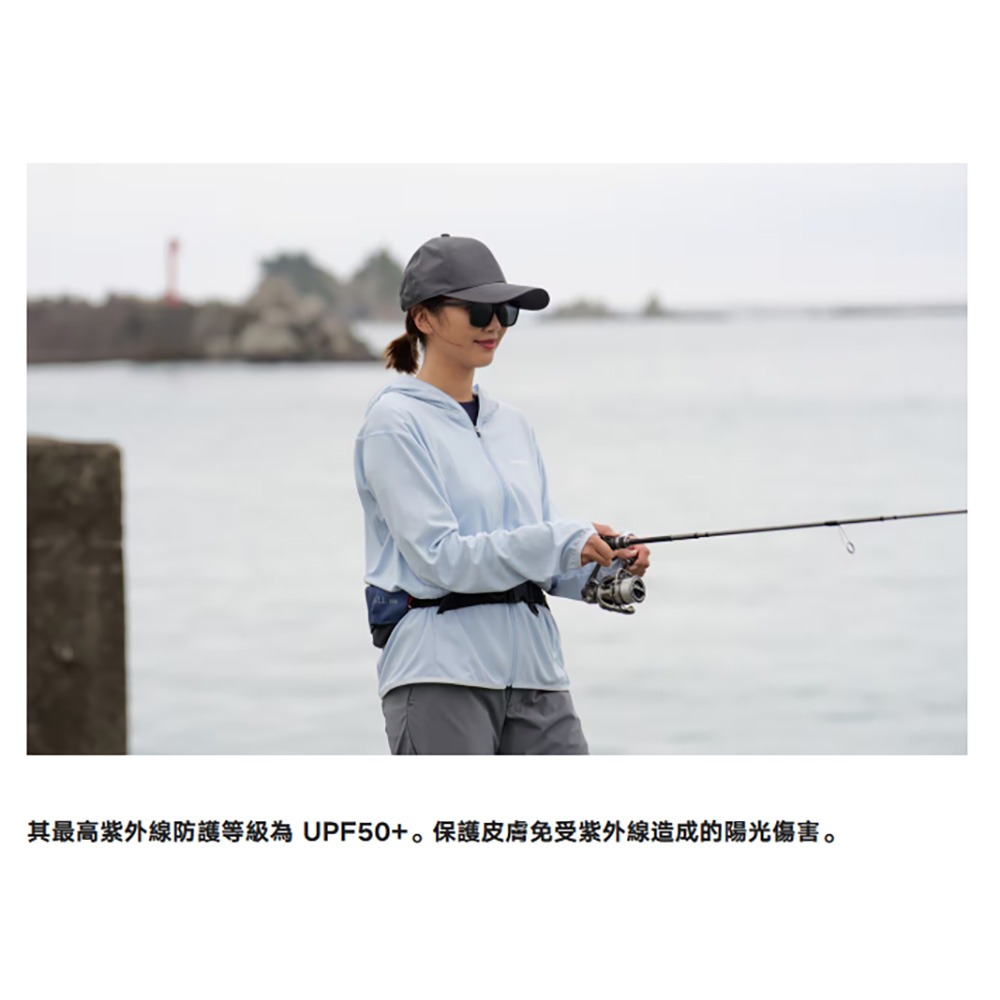 【中壢鴻海釣具】SHIMANO  WJ-001V 炭灰色全拉鍊釣魚連帽外套 (25年春夏款)-細節圖3