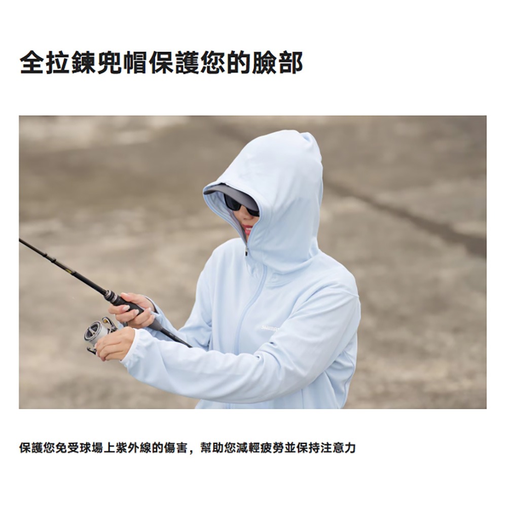 【中壢鴻海釣具】SHIMANO  WJ-001V 炭灰色全拉鍊釣魚連帽外套 (25年春夏款)-細節圖4