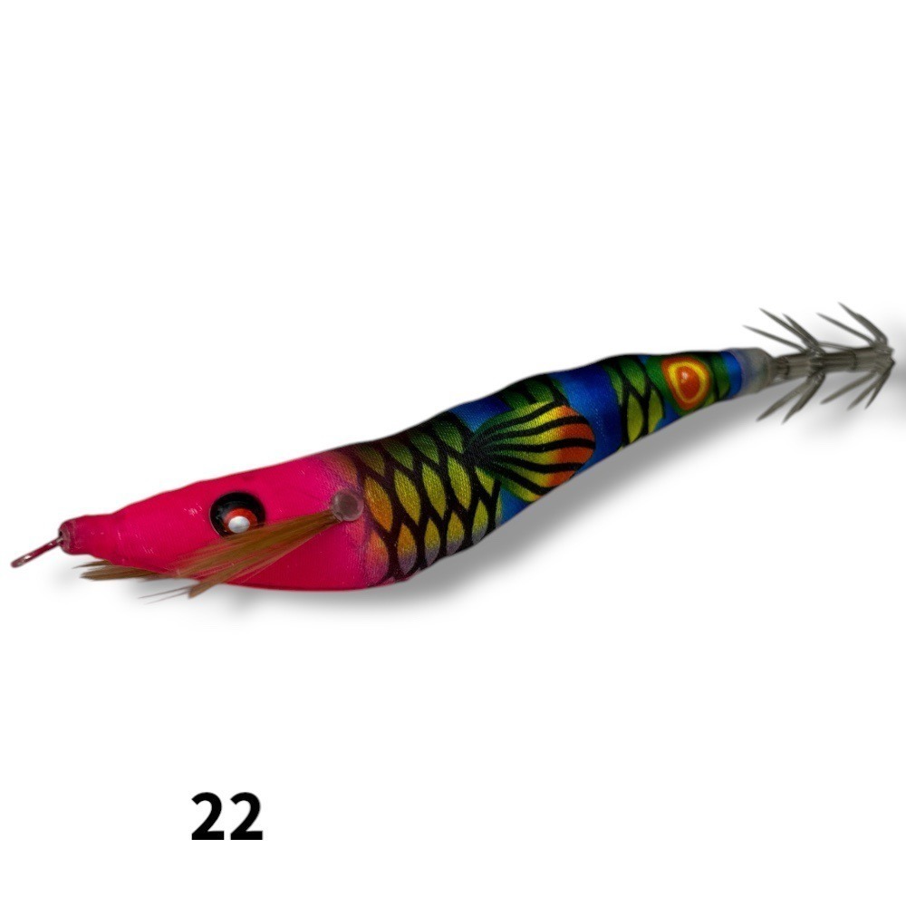 中壢鴻海釣具 厚殼蝦- 透抽布捲 2025 全新 厚殼蝦 厚殼仔 透抽 布捲 95mm 21~46號-規格圖7