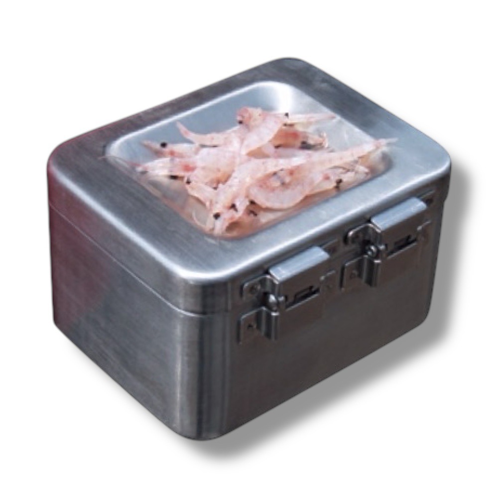 中壢鴻海釣具【SIYOUEI】 昌榮 雙層不鏽鋼 保溫餌盒 南極蝦盒-細節圖4