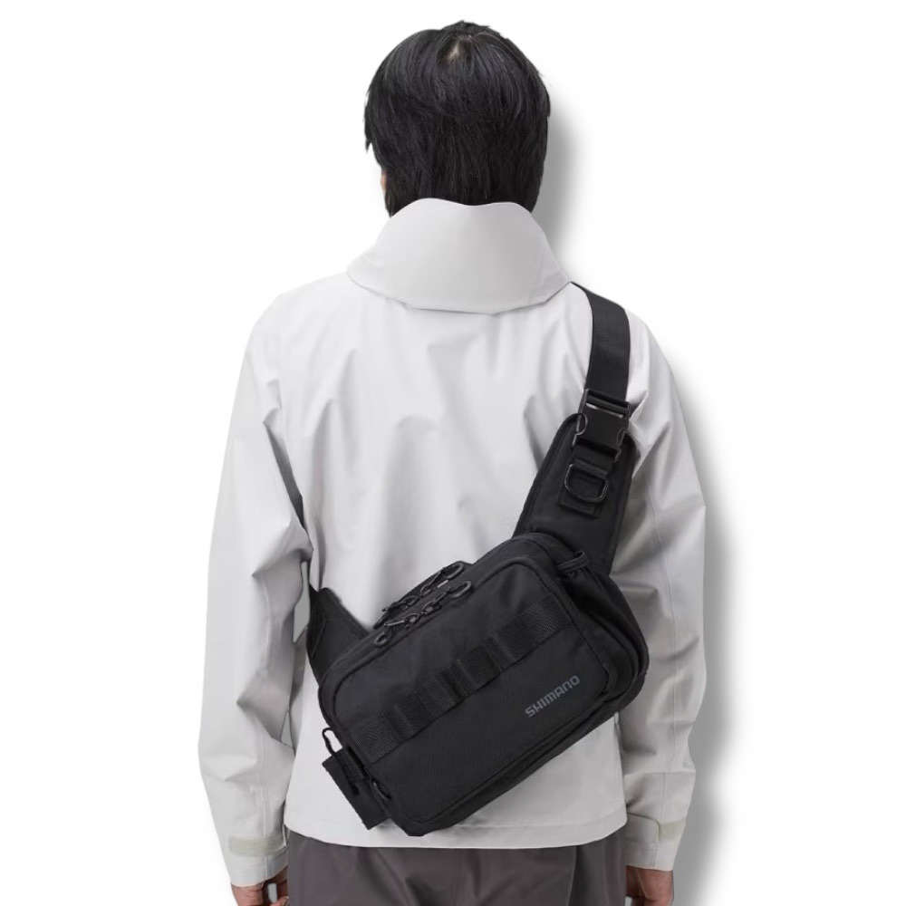 中壢鴻海釣具【SHIMANO】 BS-021T 斜背包 置物包 收納包-細節圖4