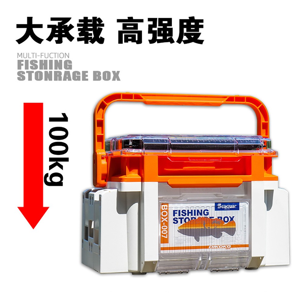 中壢鴻海釣具【SEAGUAR】多功能路亞工具箱 置物箱-細節圖5