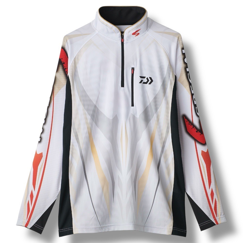 中壢鴻海釣具【DAIWA】 DE-7025 SPECIAL 半拉鍊釣魚長袖衣 [25年款] 防曬長袖衫 長袖釣魚衣-細節圖3