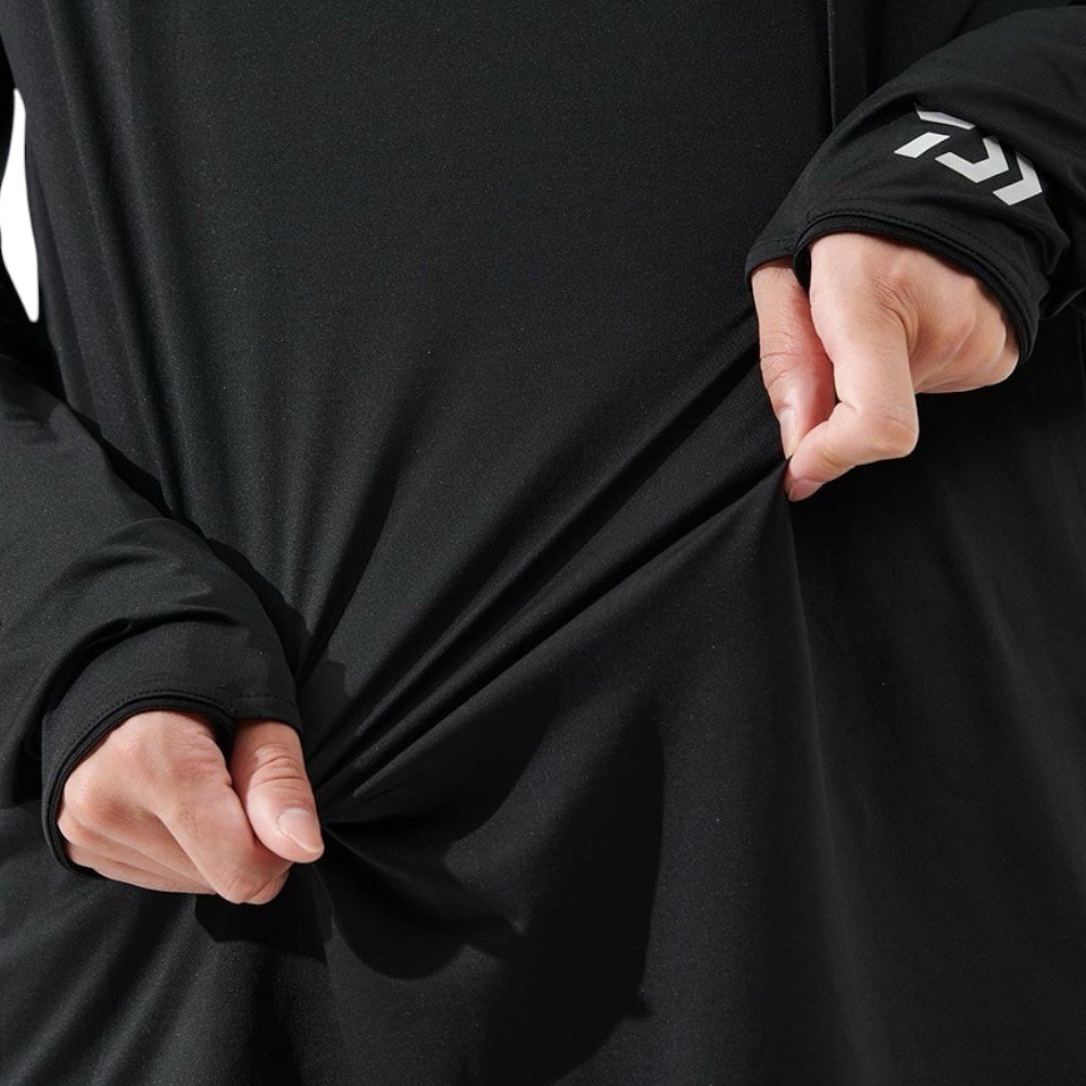 中壢鴻海釣具【DAIWA】 DE-6025 ICEDRY® 高領防曬釣魚長袖 [25年春夏款]-細節圖8