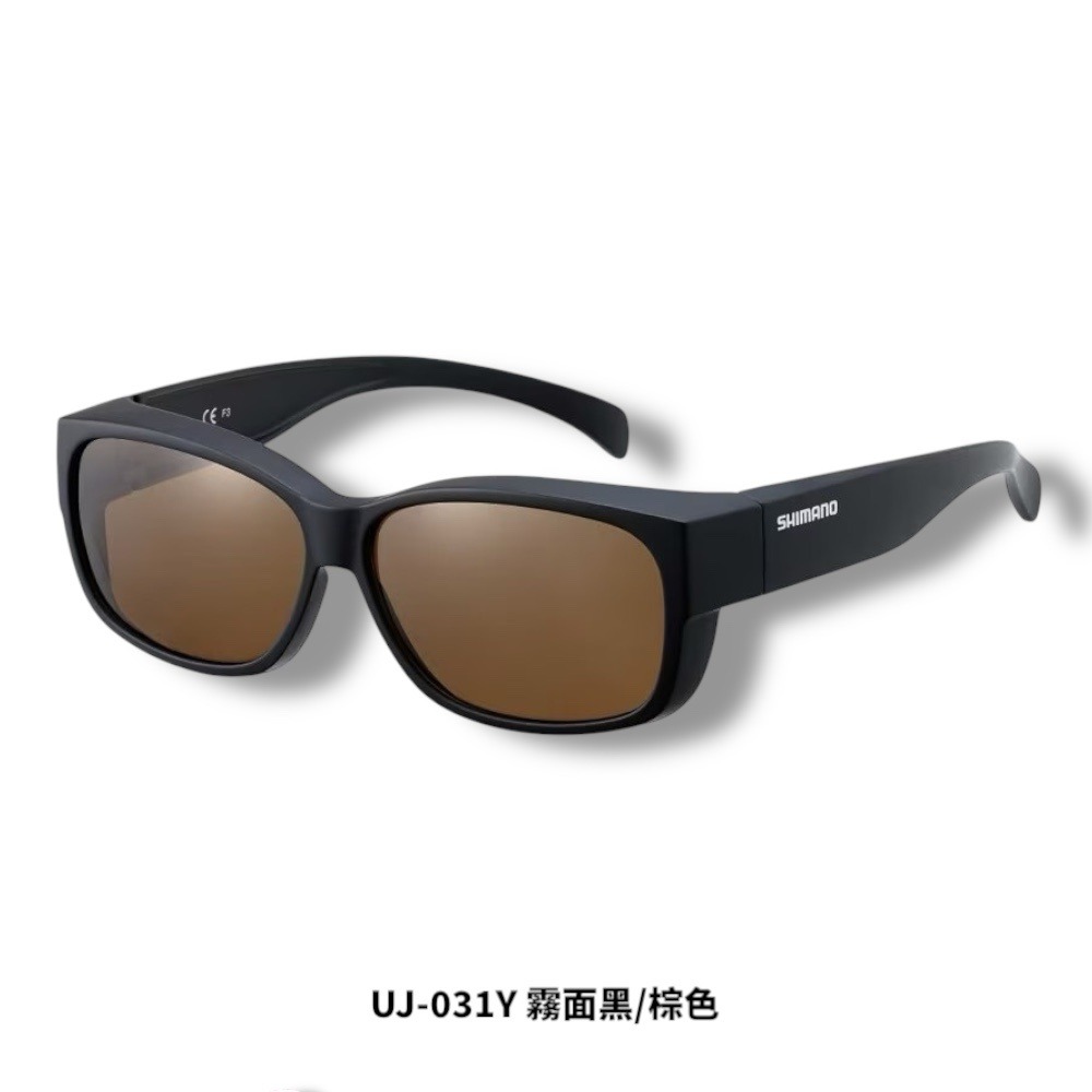 中壢鴻海釣具【SHIMANO】UJ-031Y 偏光眼鏡 (25年春夏款) 偏光套鏡-規格圖7