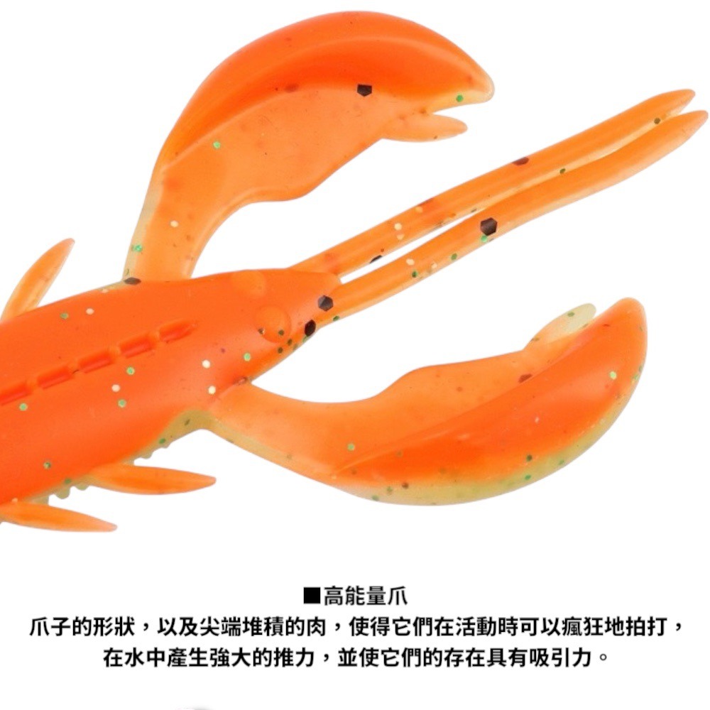 中壢鴻海釣具【DAIWA】 MG DRUMMING CRAW 2.4吋軟蟲 (25年款)-細節圖2
