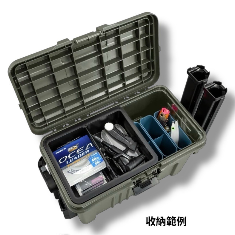 中壢鴻海釣具【SHIMANO】 CS-001Y 工具箱 (25年款) 置物箱 收納箱 多功能工具箱-細節圖8