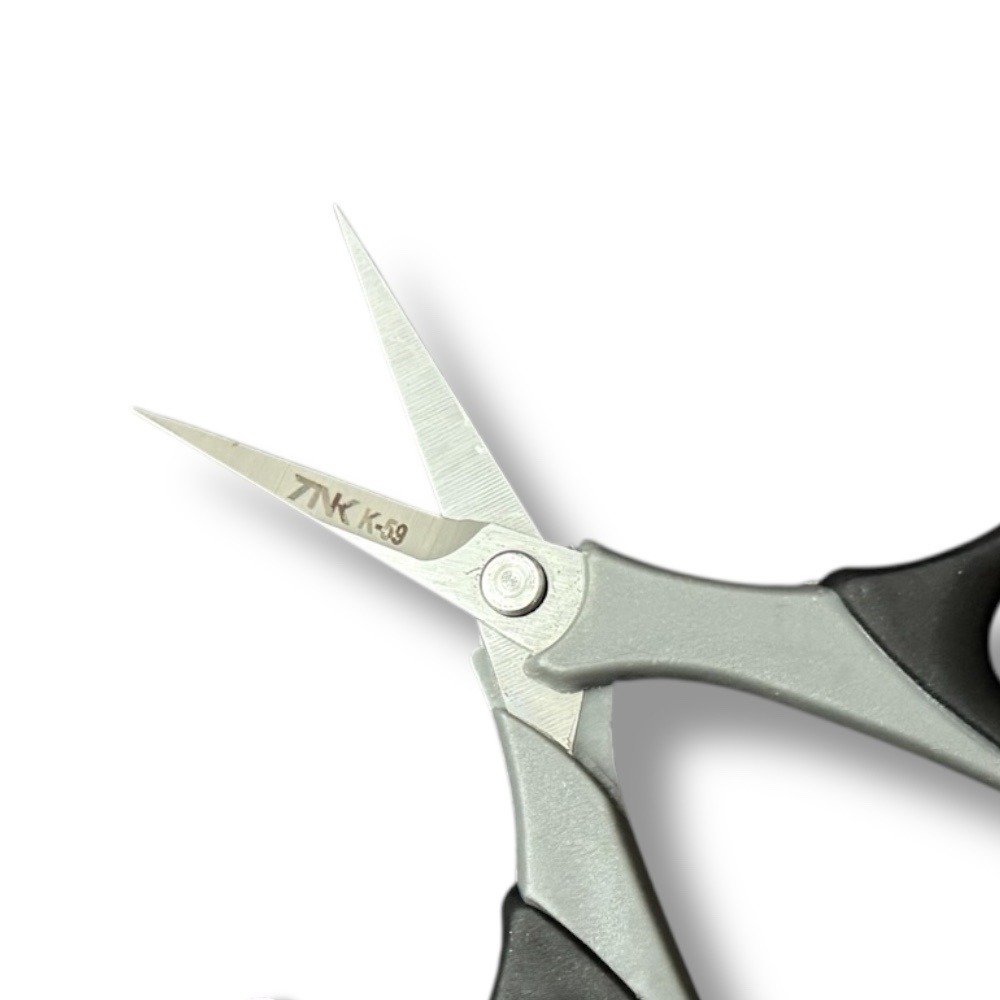 中壢鴻海釣具【TANAKA】 K-59 尖頭平面釣魚剪刀-細節圖4