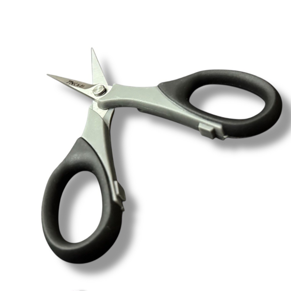 中壢鴻海釣具【TANAKA】 K-59 尖頭平面釣魚剪刀-細節圖5