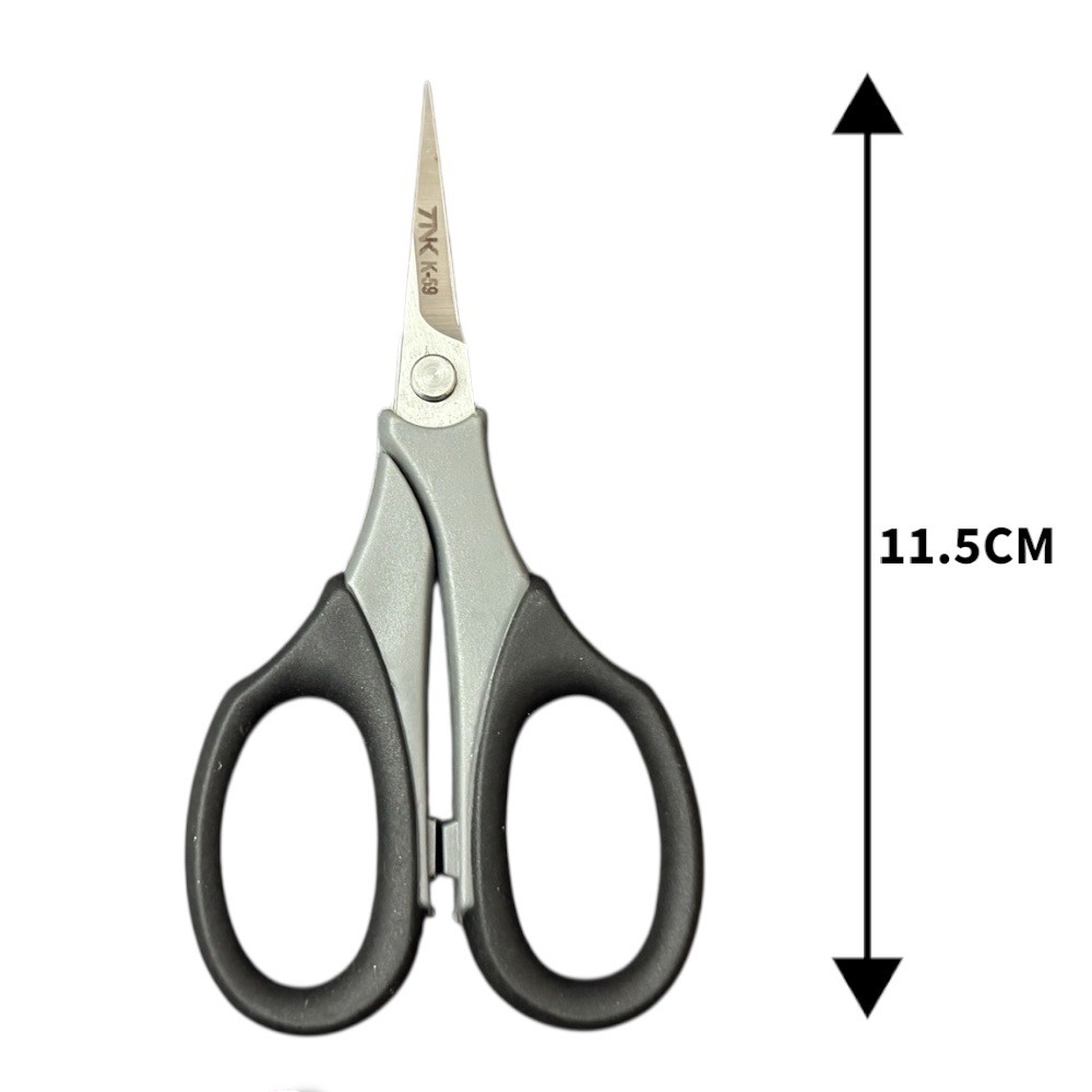 中壢鴻海釣具【TANAKA】 K-59 尖頭平面釣魚剪刀-細節圖6