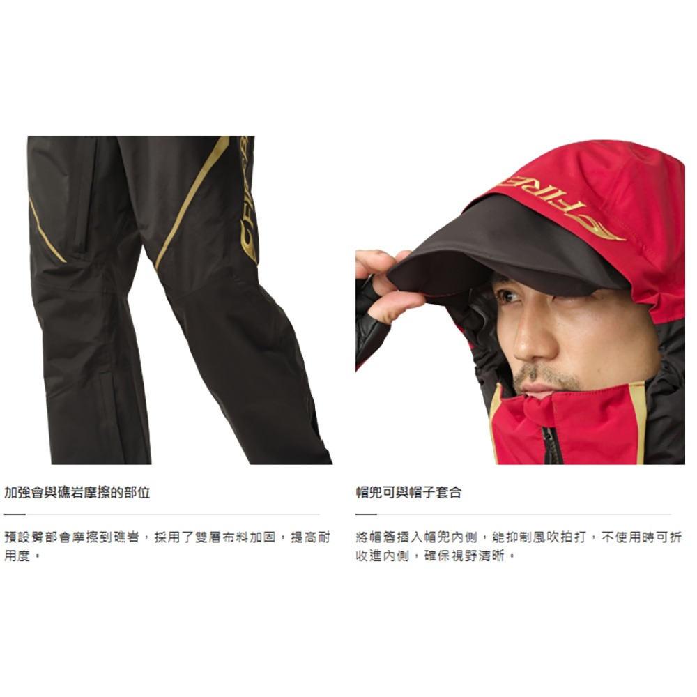 中壢鴻海釣具【SHIMANO】RA-160Y LIMITED PRO 三季可穿 防水釣魚套裝 雨衣套裝-細節圖9