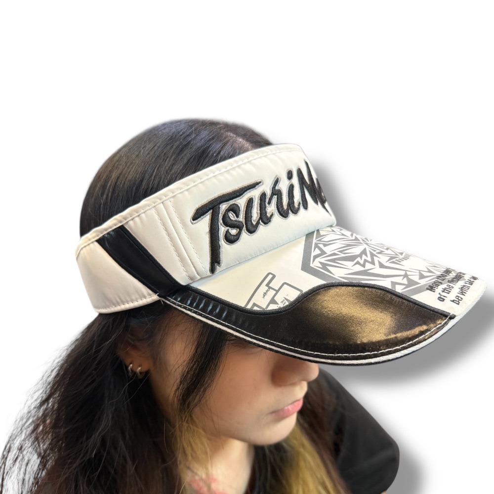 中壢鴻海釣具【TSuriMusha】釣武者  白色遮陽帽 (25年春夏款)-細節圖3