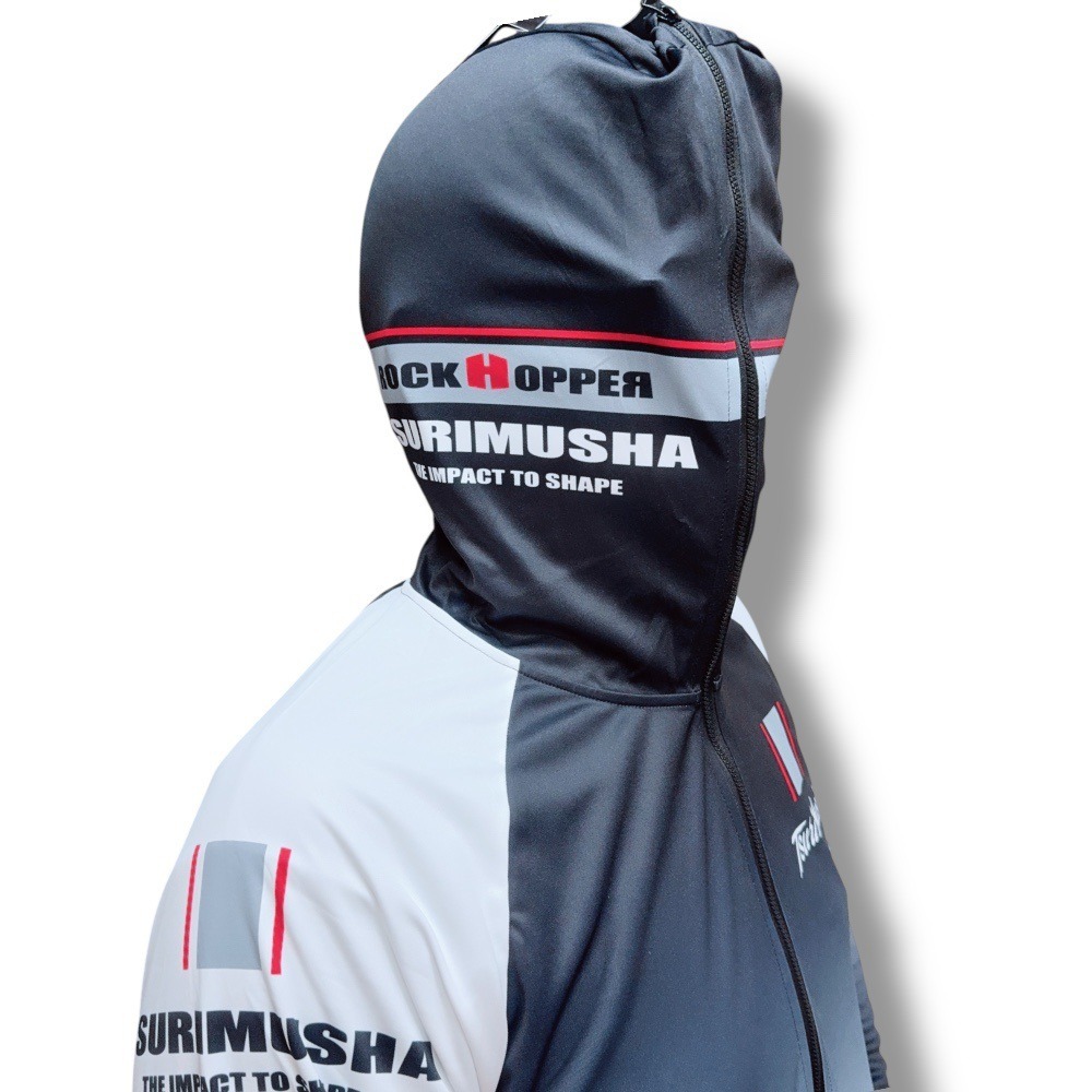 中壢鴻海釣具【TSuriMusha】釣武者[吸汗/快乾/有彈性/防紫外線UPF50+]全拉鍊連帽長袖衫 (25年款)-細節圖7