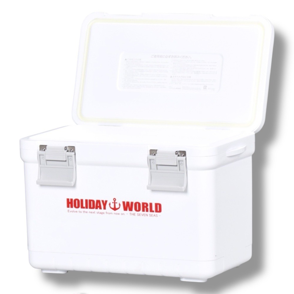 中壢鴻海釣具【SHINWA】伸和 HOLIDAY WORLD LC11L 紅白色保冷保溫冰箱 (日本製) 冰桶-細節圖3