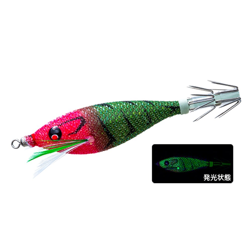 中壢鴻海釣具【DUEL】A1860 A1861SQUID JIG Pucca 胖胖魚 75/90mm透抽布捲(25年款)-規格圖7
