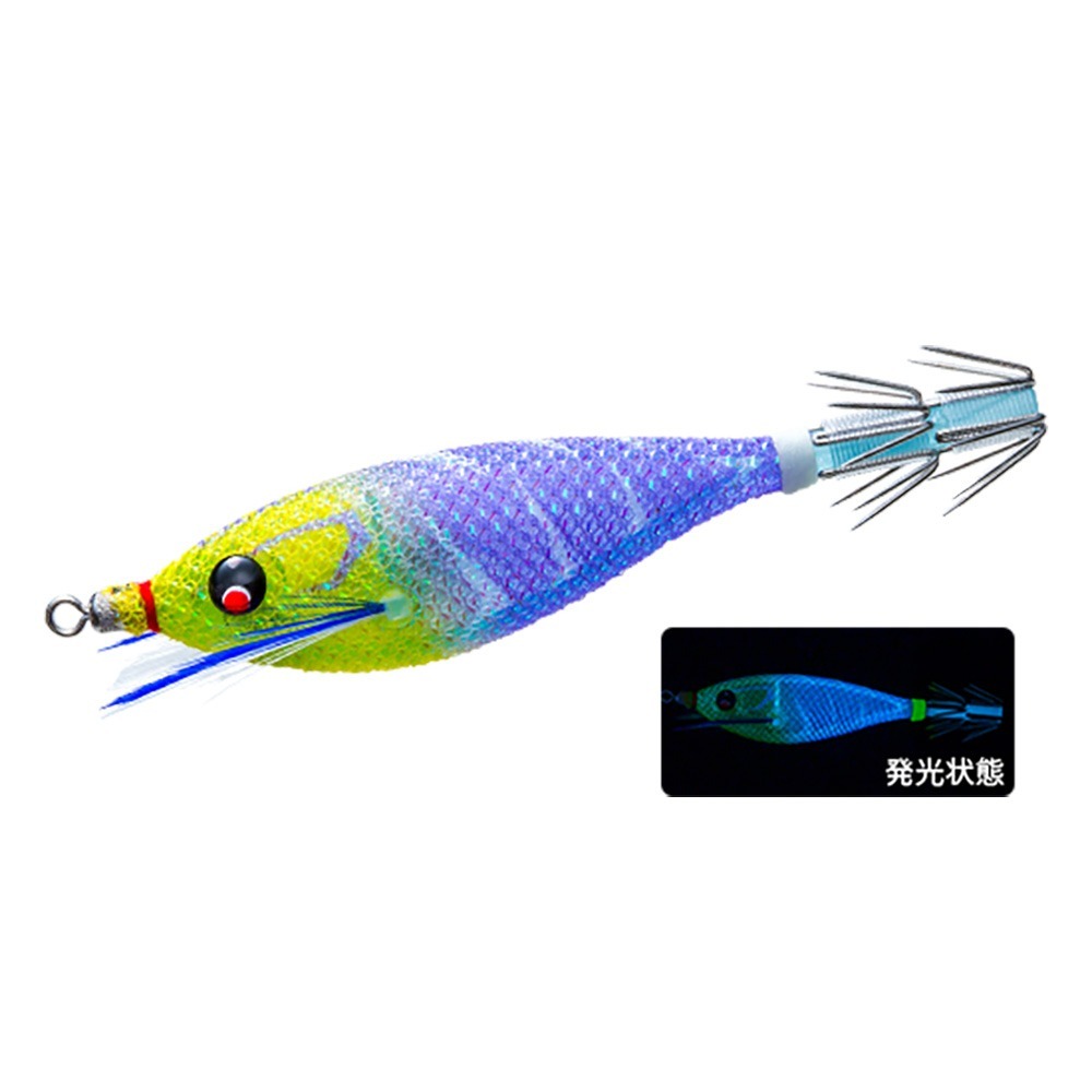 中壢鴻海釣具【DUEL】A1860 A1861SQUID JIG Pucca 胖胖魚 75/90mm透抽布捲(25年款)-規格圖7