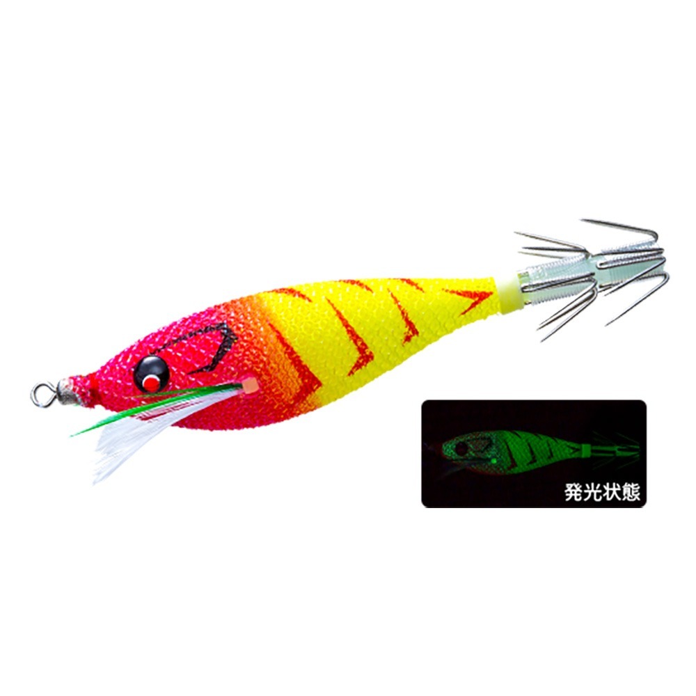中壢鴻海釣具【DUEL】A1860 A1861SQUID JIG Pucca 胖胖魚 75/90mm透抽布捲(25年款)-規格圖7